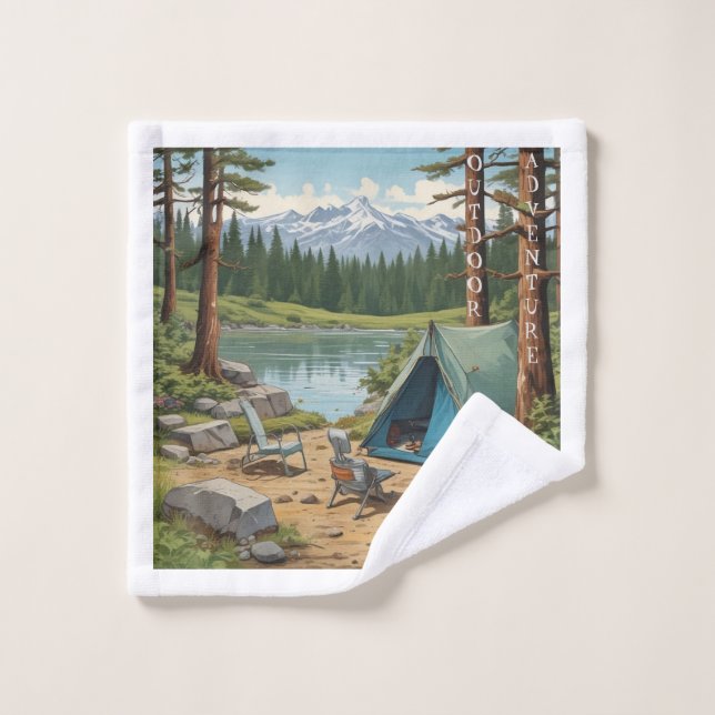 Toalha De Rosto Fecho de Lava Aventura Externo AI (Pano de lavar)