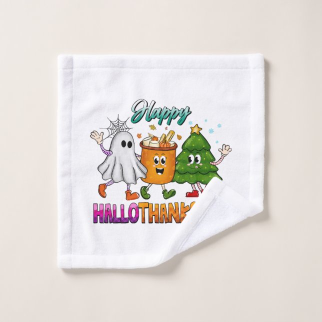 Toalha De Rosto Feliz Hallothanksmas (Pano de lavar)