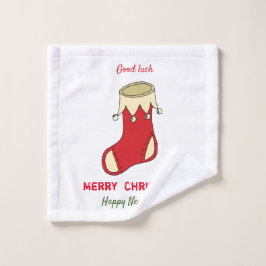 Toalha De Rosto Feliz Natal minimalista e Ano novo