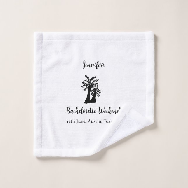 Toalha De Rosto Fim de semana de solteira clube da árvore de coco  (Pano de lavar)