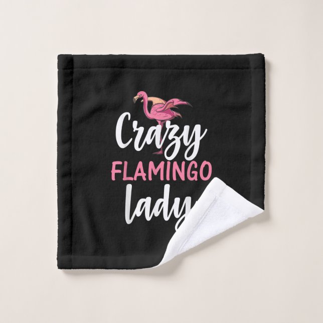Toalha De Rosto Flamingo - Presentes de Lady Flamingo Loucos (Pano de lavar)