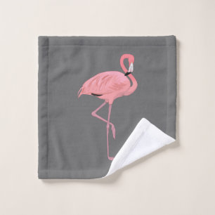 Toalha De Rosto Flamingo Rosa