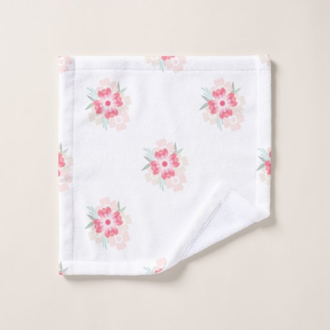 Toalha De Rosto "Flor Azul" (Pano de lavar)