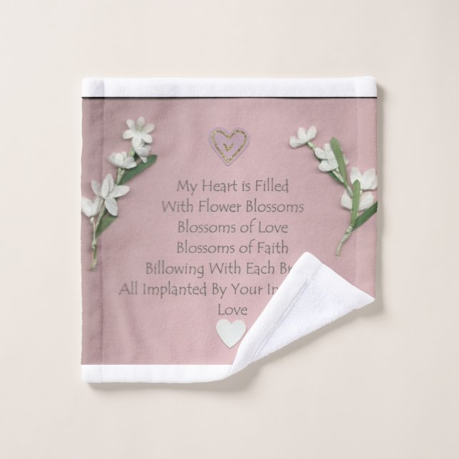 Toalha De Rosto Flor Brilhante Lave Lave Fecho (Pano de lavar)