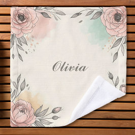 Toalha De Rosto Flores Aquáticas Caçadoras