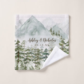 Toalha De Rosto Floresta e Natureza das Montanhas