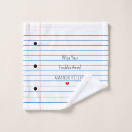 Toalha De Rosto Folha de Papel Vinculada Personalizada Exclusivame