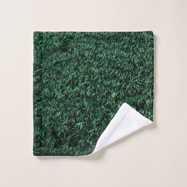 Toalha De Rosto Folhas verdes (Pano de lavar)