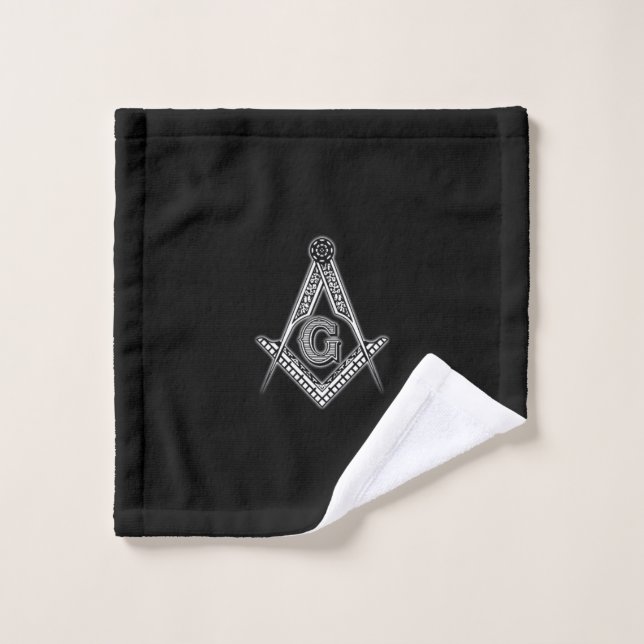Toalha De Rosto Freemason (preto) (Pano de lavar)