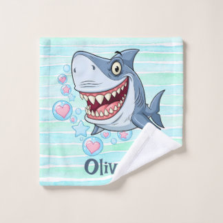 Toalha De Rosto Funny Smiling Shark