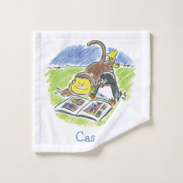 Toalha De Rosto Fúria Amigos de Furto Cadernos Crianças Lavam Lixo