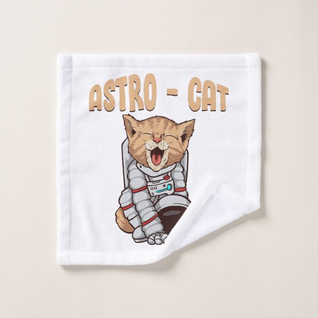 Toalha De Rosto Gato Astro (Pano de lavar)