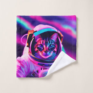 Toalha De Rosto gato astronauta