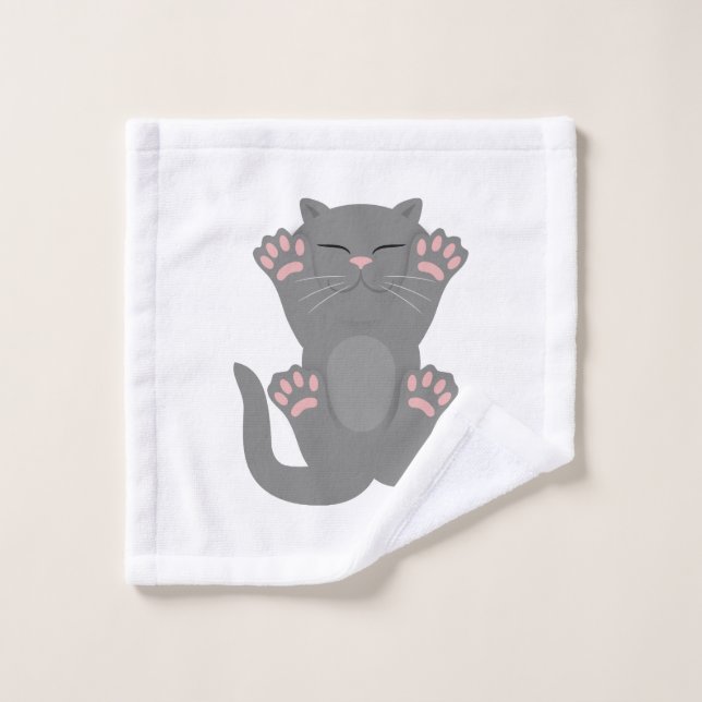 Toalha De Rosto Gato Dormindo (Pano de lavar)