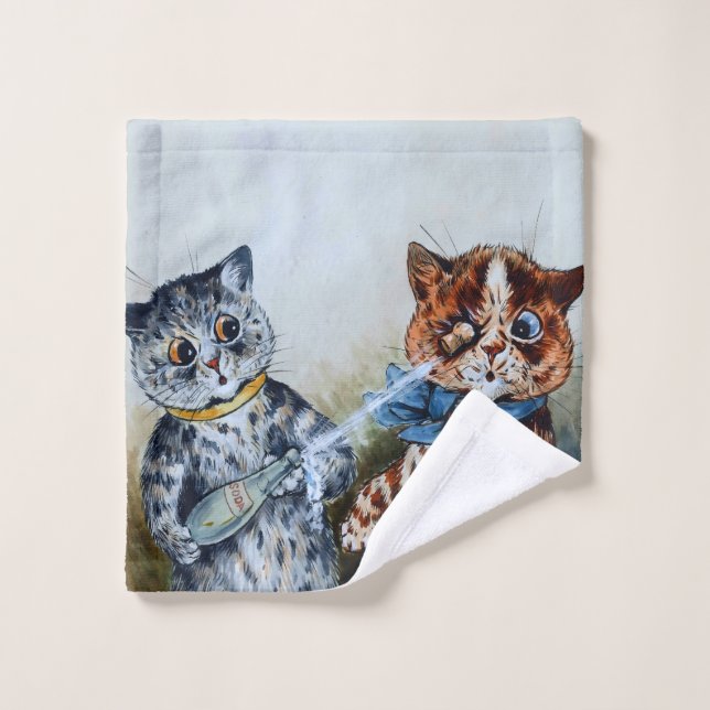 Toalha De Rosto gatos Louis Wain (Pano de lavar)