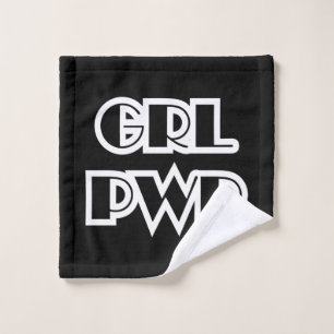 Toalha De Rosto Girl Power, Grl Pwr