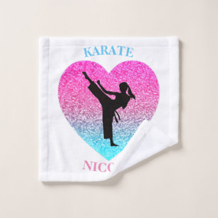Toalha De Rosto Girls Karate