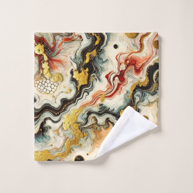 Toalha De Rosto Goldene Flüsse (Pano de lavar)