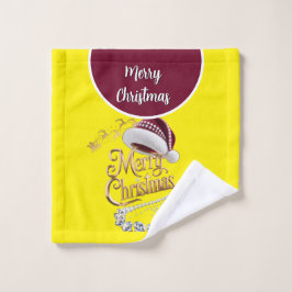 Toalha De Rosto Gorro de Natal fofo