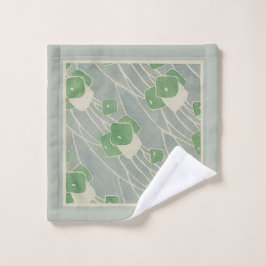 Toalha De Rosto Green Geométrico 1915 Hannah Borger Overbeck
