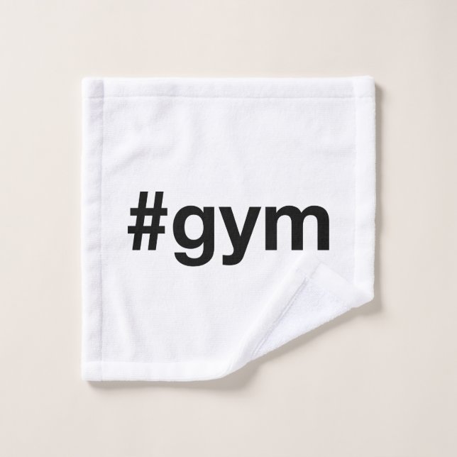 Toalha De Rosto GYM Hashtag (Pano de lavar)