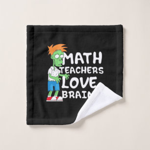 Toalha De Rosto Halloween Math Teacher Love