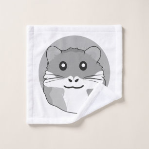 Toalha De Rosto Hamster divertido e iluminado