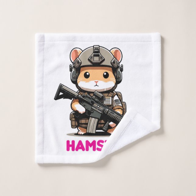 Toalha De Rosto Hamster Tático (Pano de lavar)