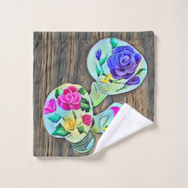 Toalha De Rosto Happy Lilys