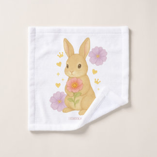 Toalha De Rosto HIMEKARI Floral Bunny Wash Towel –Clear