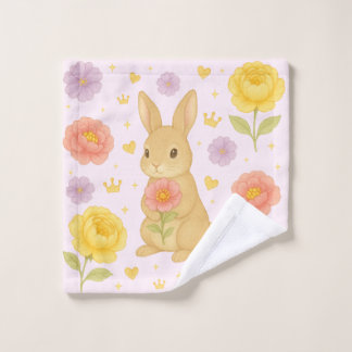 Toalha De Rosto HIMEKARI Floral Bunny Wash Towel – Pink