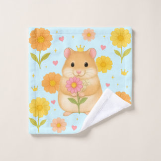 Toalha De Rosto HIMEKARI Floral Hamster Wash Towel – Blue