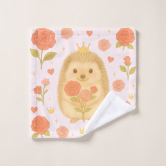 Toalha De Rosto HIMEKARI Floral Hedgehog Wash Towel – Pink