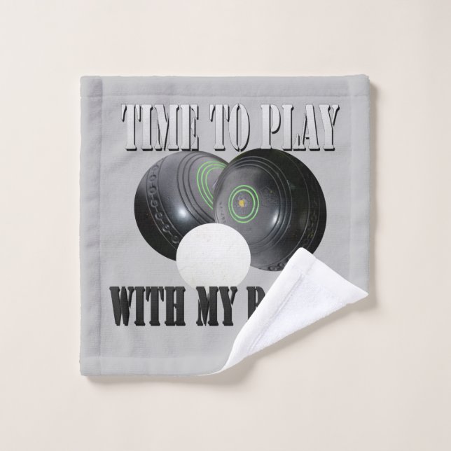 Toalha De Rosto Hora Engraçada De Tocar Bolinhos De Lançamento, (Pano de lavar)