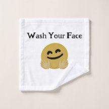 Hug Emoji Wash Cloth