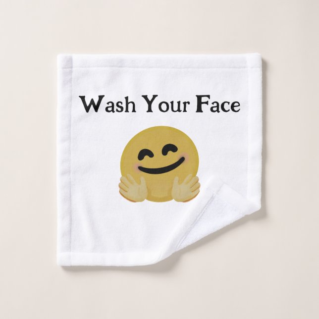 Toalha De Rosto Hug Emoji Wash Cloth (Pano de lavar)