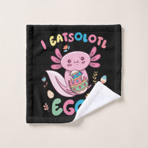 Toalha De Rosto I Coma Ovos Coelho Páscoa Axolotl Coelho