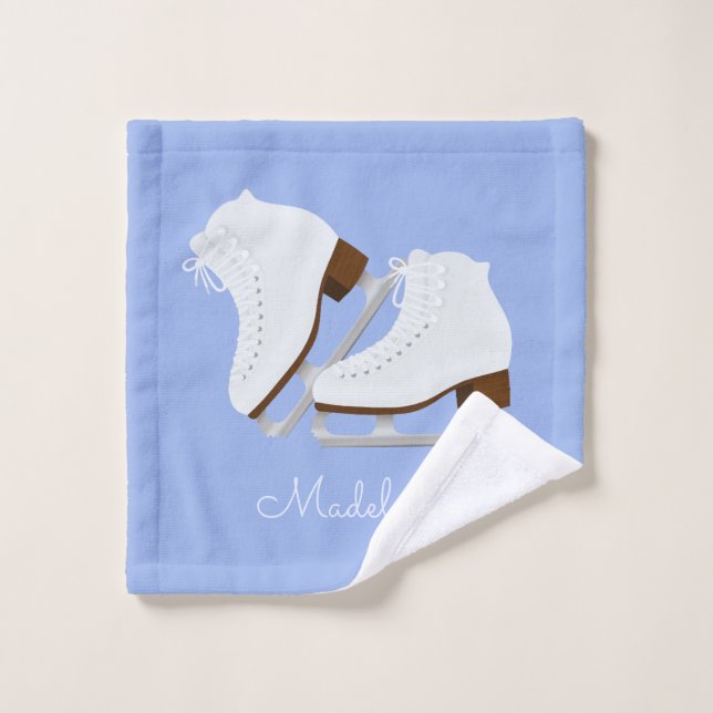 Toalha De Rosto Ice Skates Towel  (Pano de lavar)