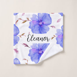Toalha De Rosto Ideia Personalizada do Presente de Lash Floral