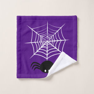 Toalha De Rosto Ilustração Assustadora de Aranha de Halloween