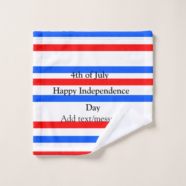 Toalha De Rosto Independência do azul vermelho Dia 4 de julho (Pano de lavar)