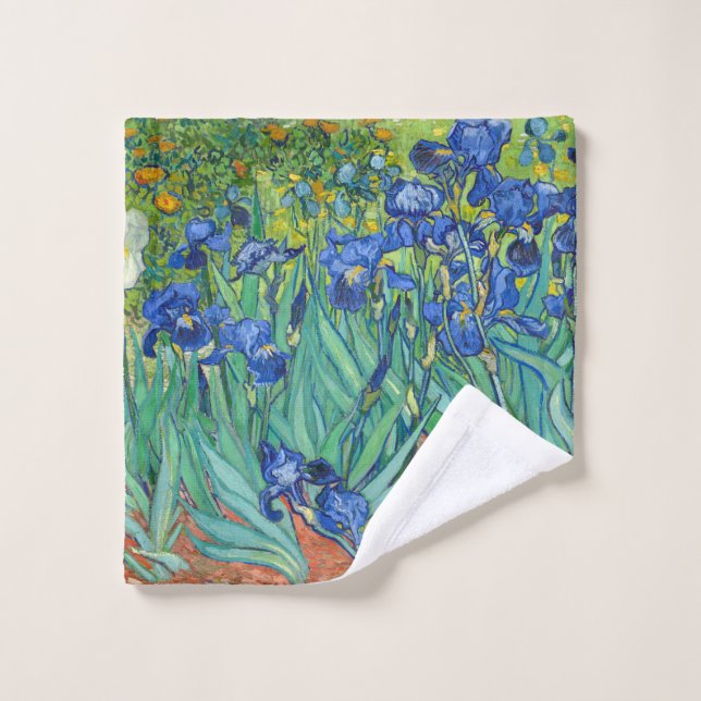 Toalha De Rosto Íris por Van Gogh. (Pano de lavar)