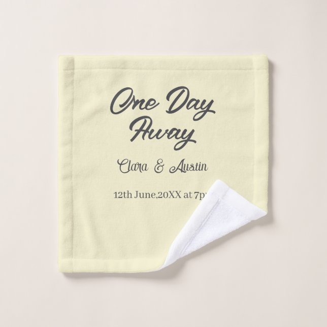 Toalha De Rosto Jantar de ensaio Um dia à noite antes do nome da (Pano de lavar)