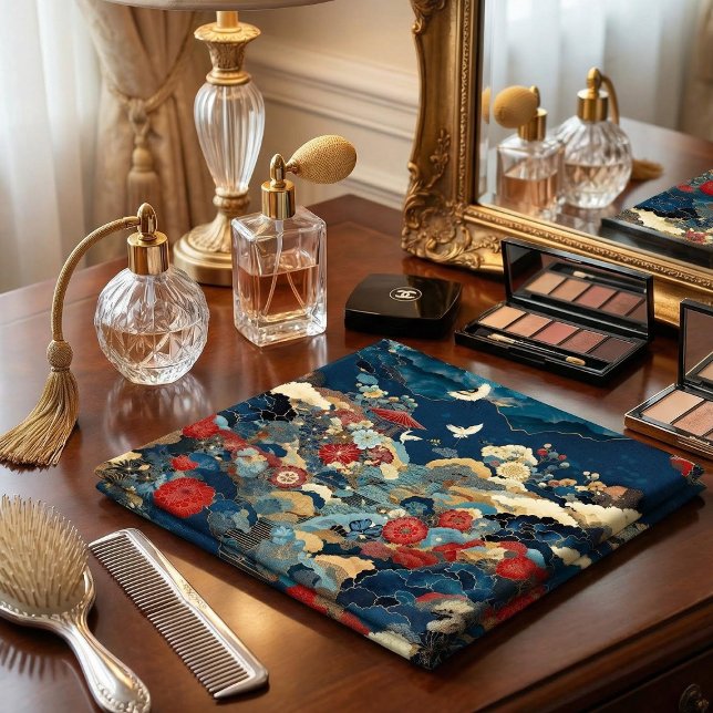 Toalha De Rosto Japanese Inspired Luxury Floral Art (Criador carregado)