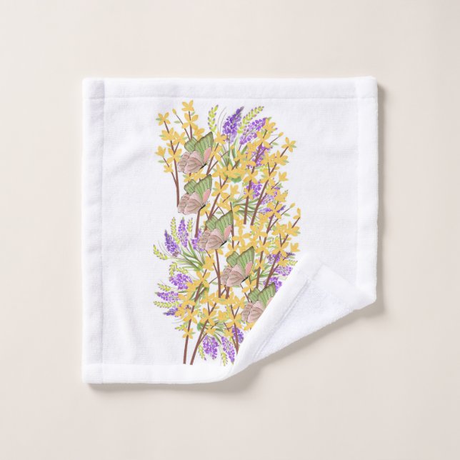 Toalha De Rosto Jardim das Borboletas (Pano de lavar)