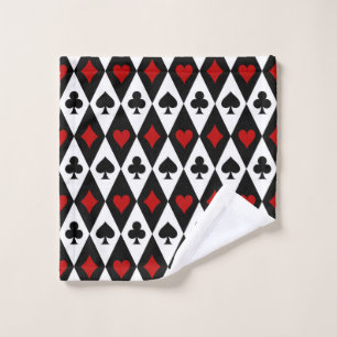 Toalha De Rosto Jogador de Cartas de Blackjack Cassino Las Vegas