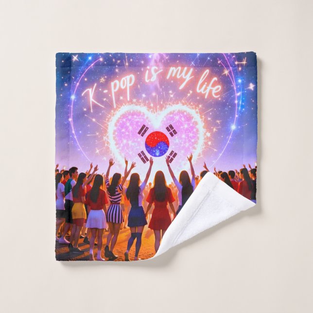 Toalha De Rosto K-pop é minha vida atravessada pela galáxia (Pano de lavar)