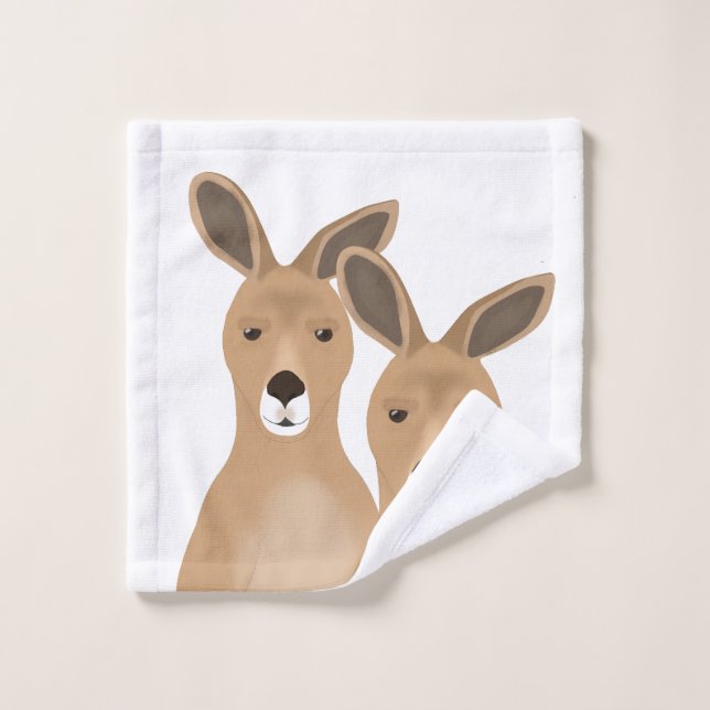 Toalha De Rosto Kangaroos Wash Cloth (Pano de lavar)