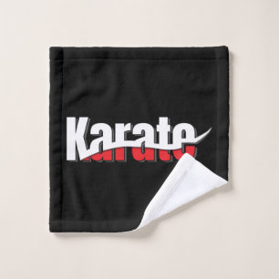 Toalha De Rosto Karate Martial Arts Abstrato Swish