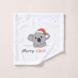 Toalha De Rosto Koala Christmas Snow Winter Animais Koalas<br><div class="desc">O Koala para o Natal com luzes de fadas. Animais engraçados com presentes e neve até as férias. Também é engraçado para o Natal em julho. Os coalas são animais doces e perfeitos para o Natal.</div>